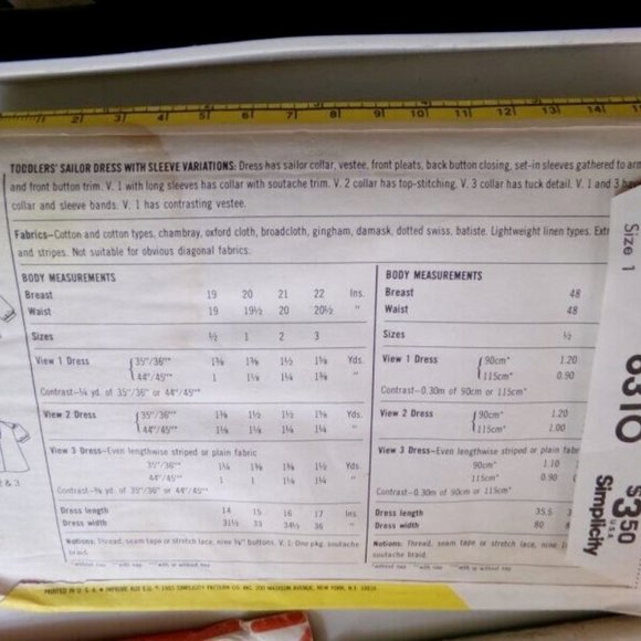 SIMPLICITY Vintage CINDERELLA Collection Patterns 1981 Lil Girls Frilly Dresses - Picture 7 of 7